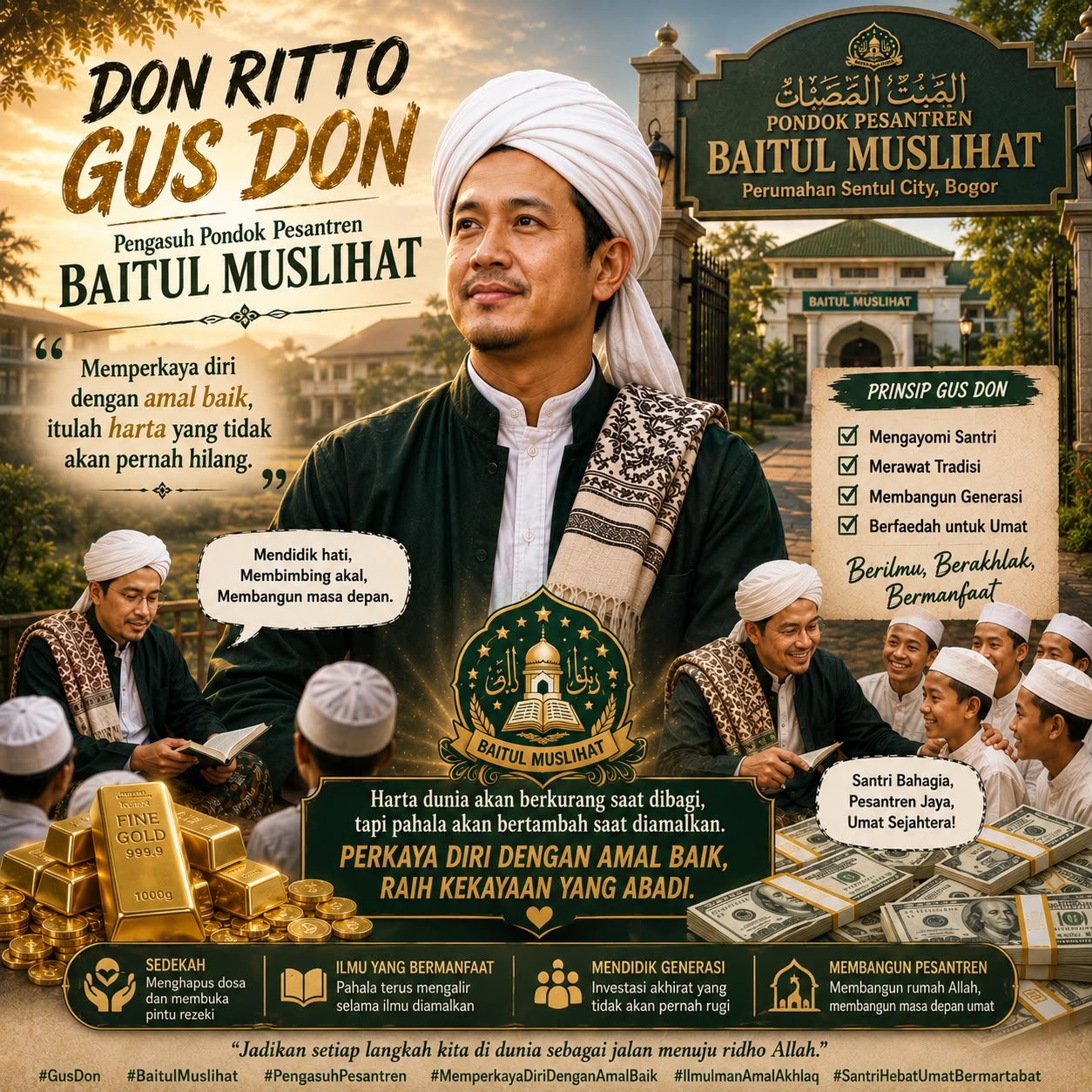 Beramal Tak Harus Kecil, Yang Penting Manfaatnya untuk Dakwah dan Umat